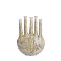 VASE Bekapo Braun 34/14/48 cm - Braun, Keramik (48cm) - Light & Living