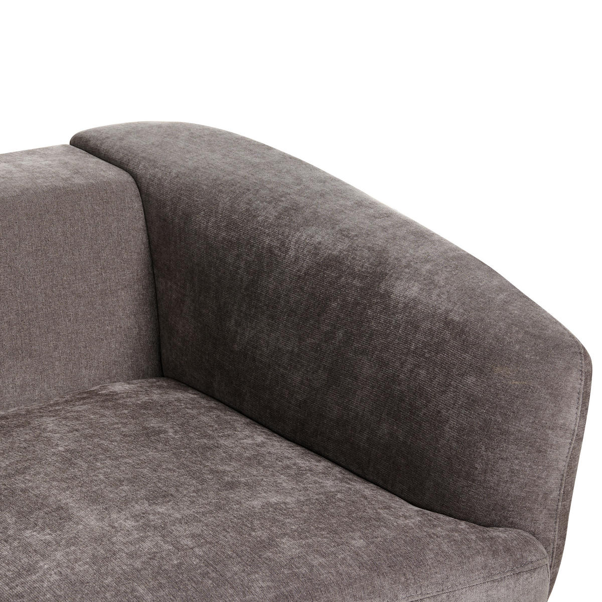 POHOVKA 2-místná Žinylková látka Taupe Kjaer - šedohnědá, textil (155/100/100cm) - Beliani