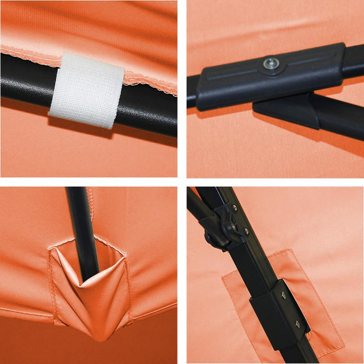 AMPELSCHIRM I Orange 300/300 cm - Orange, Textil (360/300cm) - MCW