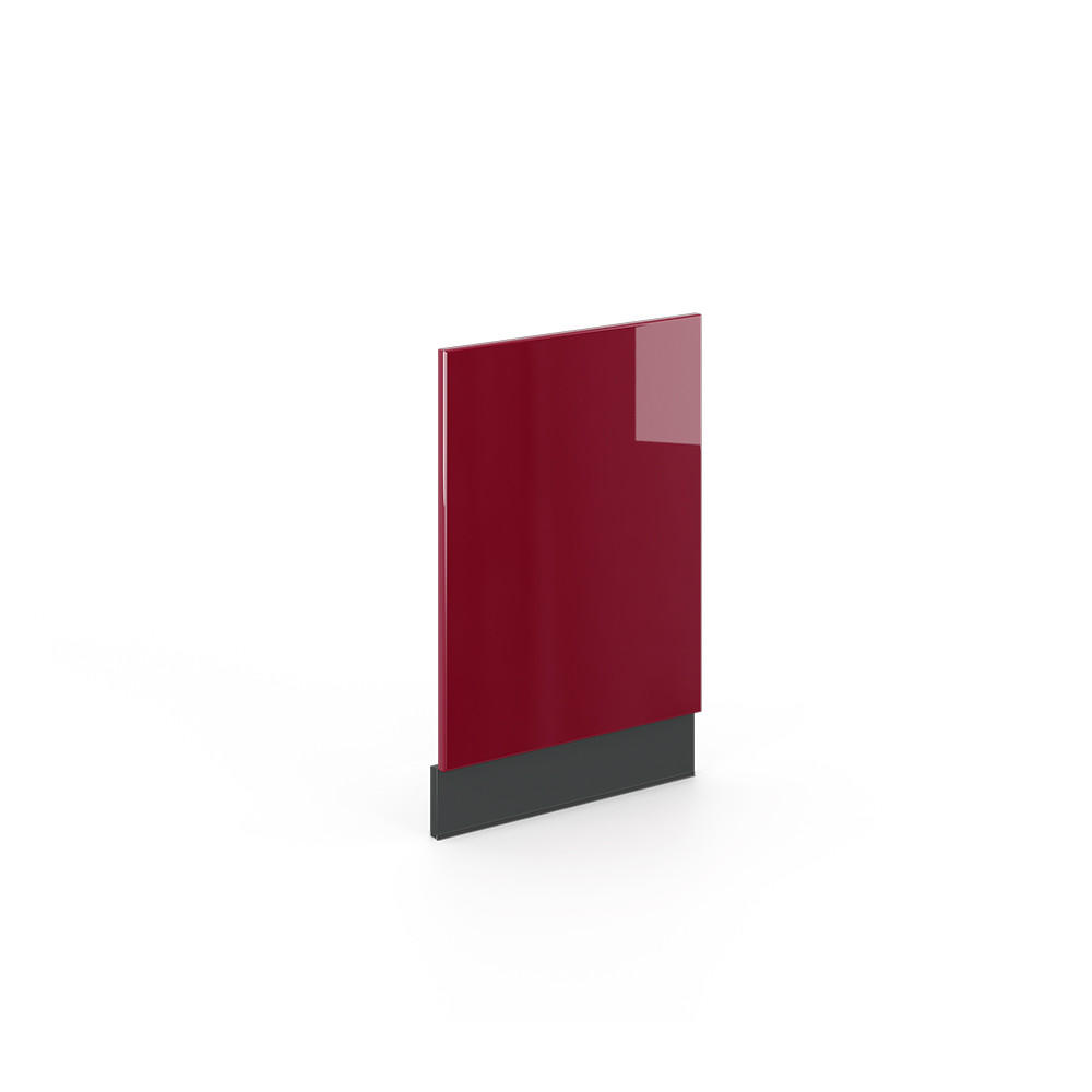 FRONTBLENDE Fame-Line Bordeaux Hochglanz 45 cm ohne AP - Bordeaux/Anthrazit, Holzwerkstoff (45/67.4/1.6cm) - Vicco