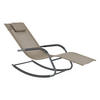SCHAUKELLIEGE Caracena - Beige, Metall (147/89/63cm) - [en.casa]