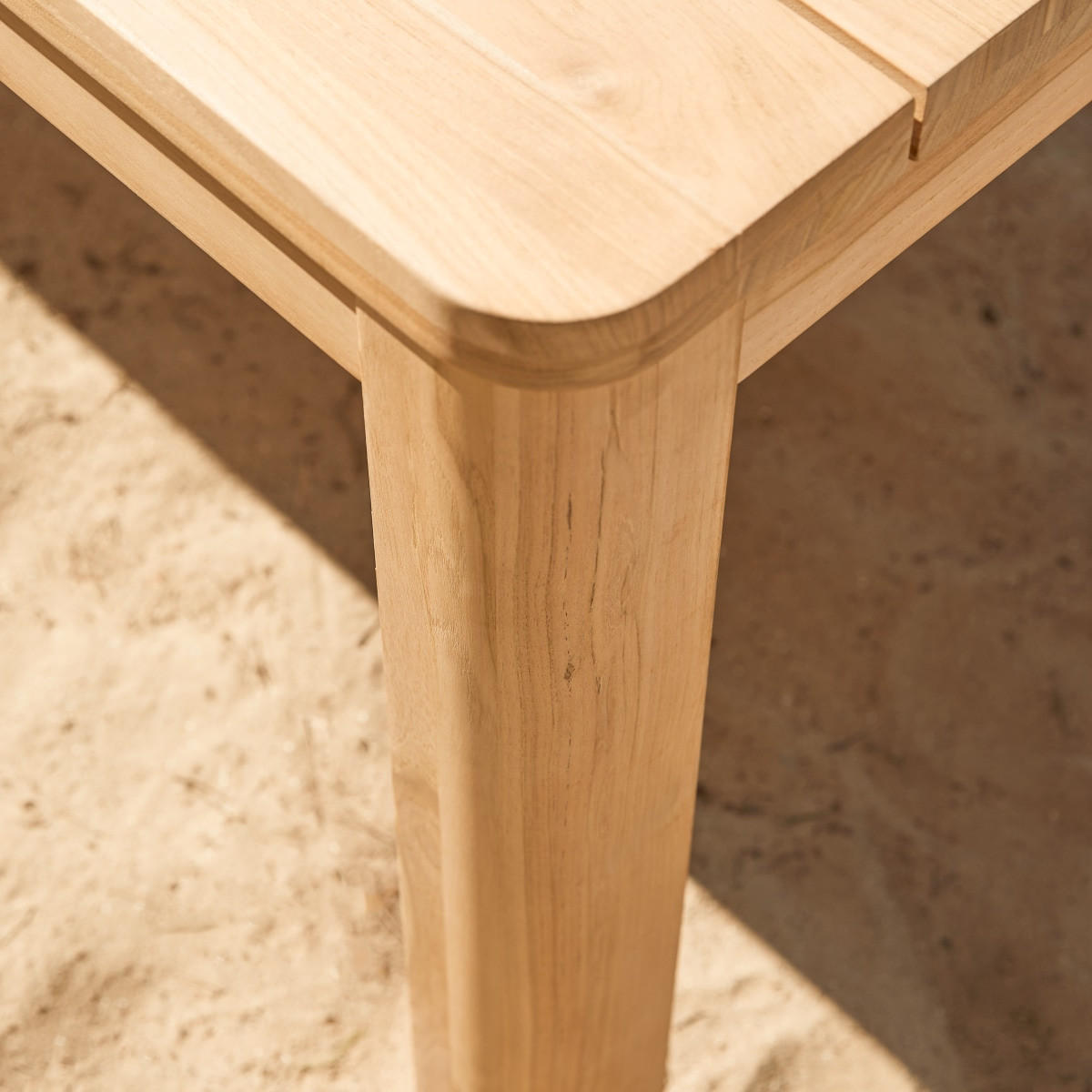 GARTENTISCH Leon Natur aus Teak - Naturfarben, Holz (102/204/76cm) - Tikamoon