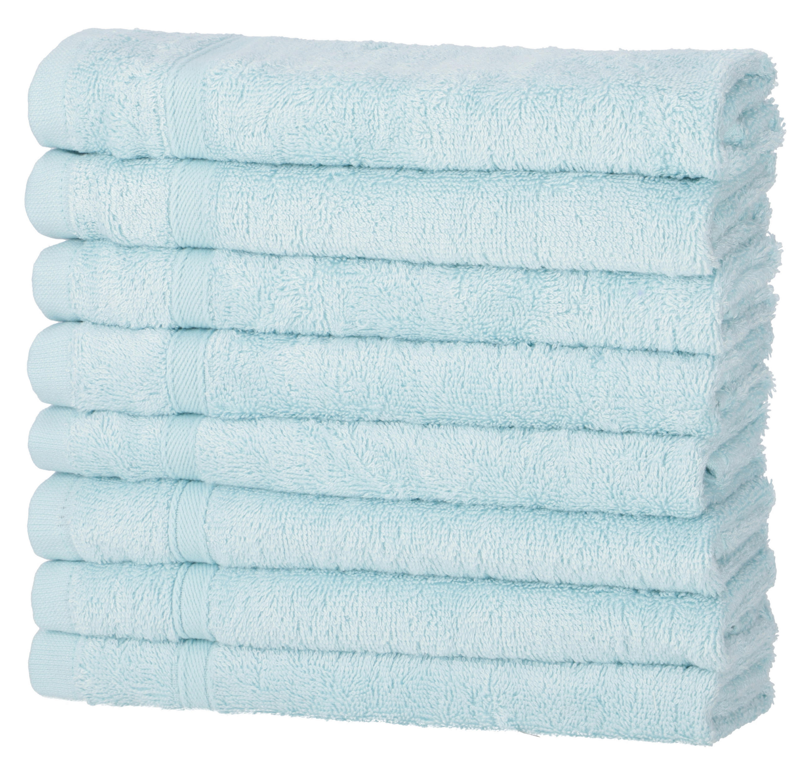 GÄSTETÜCHER 30x50 cm 450g/m2 im 8er Set, Gästetuch Aqua - Pastellblau, Textil (35/50cm) - Carpe Sonno