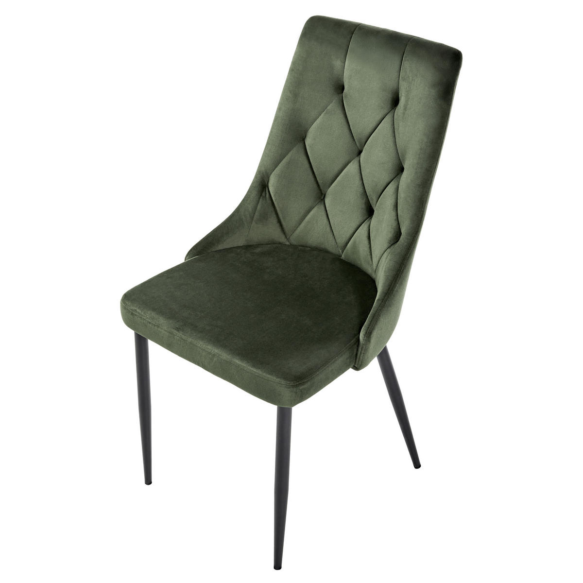 ÉTKEZŐSZÉK 2 darabos Szett Olívazöld Avenir - fekete/zöld, textil (49/95/60cm) - Beliani