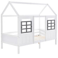 HAUSBETT 90x200 cm Holz weiß - Weiß, Holz (90/200cm) - Fortuna Lai
