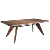 ESSTISCH Esstisch Rechteckig Walnuss aus walnussfarbenes Holz 220/110/76 cm - Transparent/Walnussfarben, Holz (110/220/76cm) - ANGEL CERDA