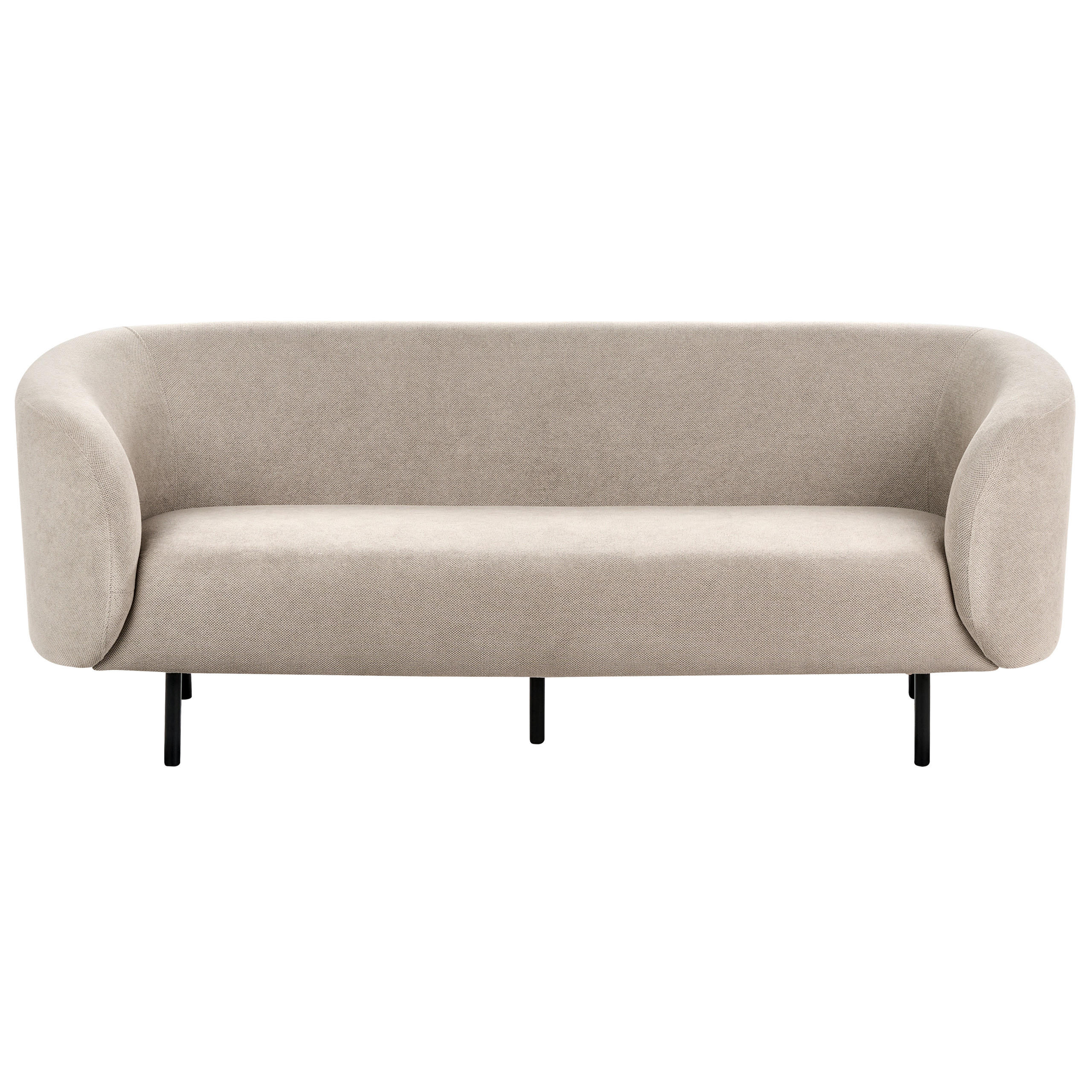 CANAPEA 3 LOCURI textil taupe/neagră Loen