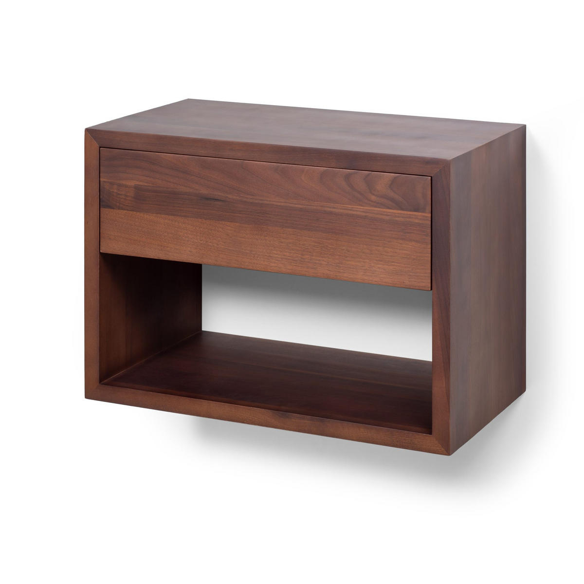 NACHTTISCH Hugo 2er Set, Walnuss - Braun, Holz (55/39/30cm) - WOODEK