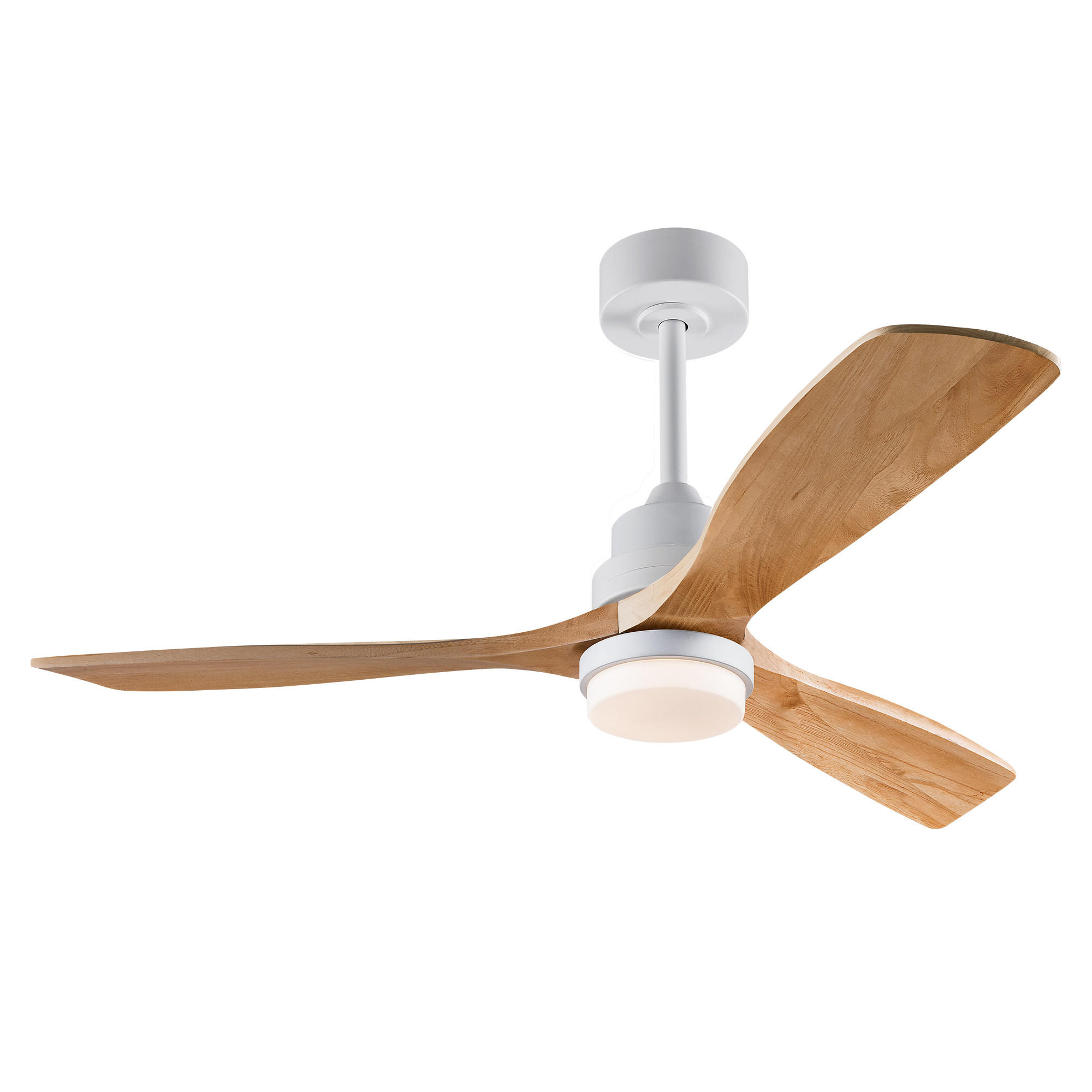DECKENVENTILATOR DE-16243 52 Zoll mit Massivholzflügeln & Fernbedienung Naturholz - Naturfarben, Holz/Metall (132/132/37cm) - ComfortXL
