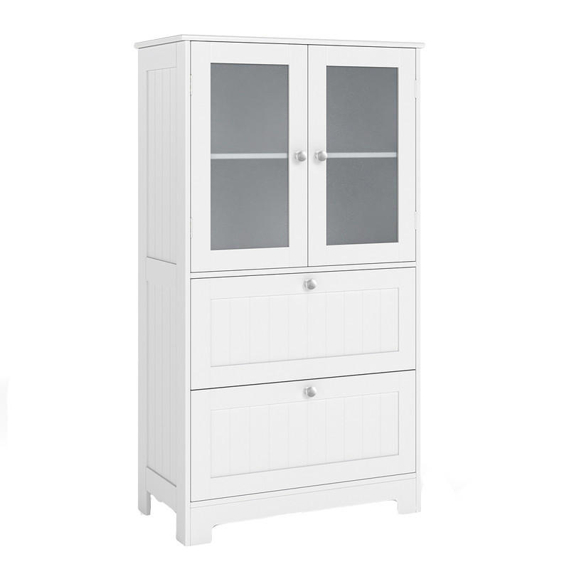 Costway Badschrank Weiß 60x108x30 cm