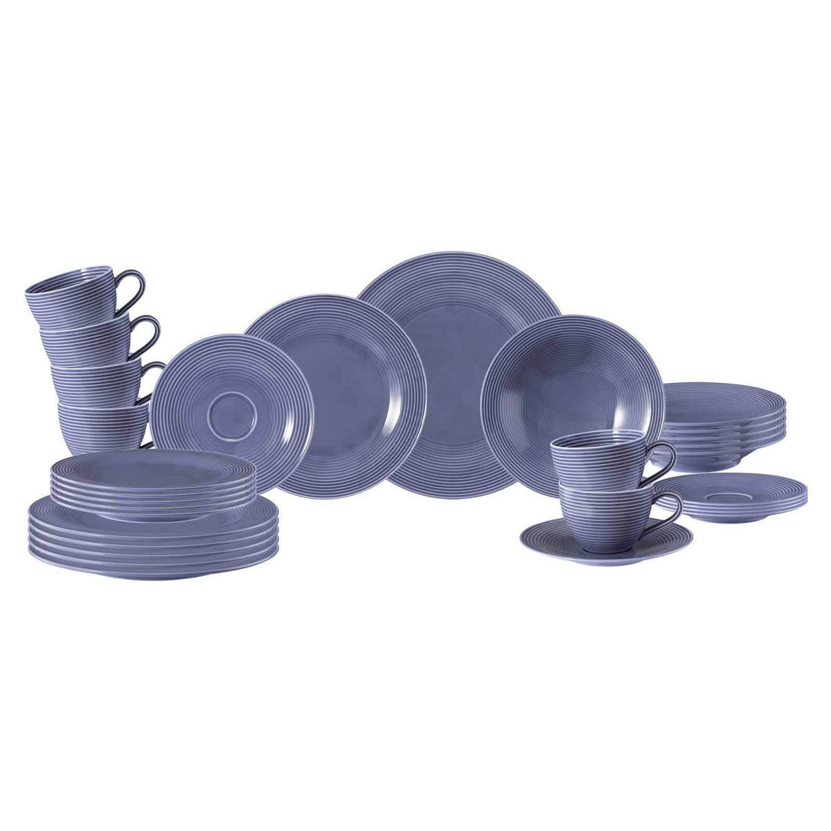 KOMBISERVICE Beat Color Glaze Fliederblau - Flieder, Keramik (1/1/1cm) - Seltmann Weiden