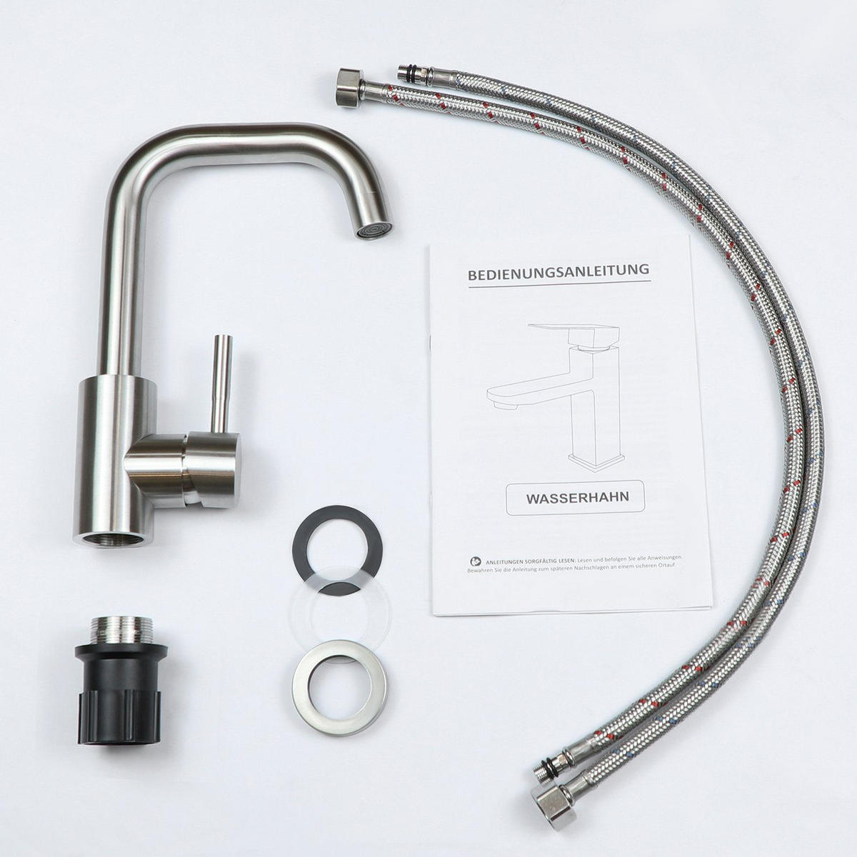 KÜCHENARMATUR VYNK 14/4/24 cm - Silberfarben, Metall (4/24/14cm) - ZMH