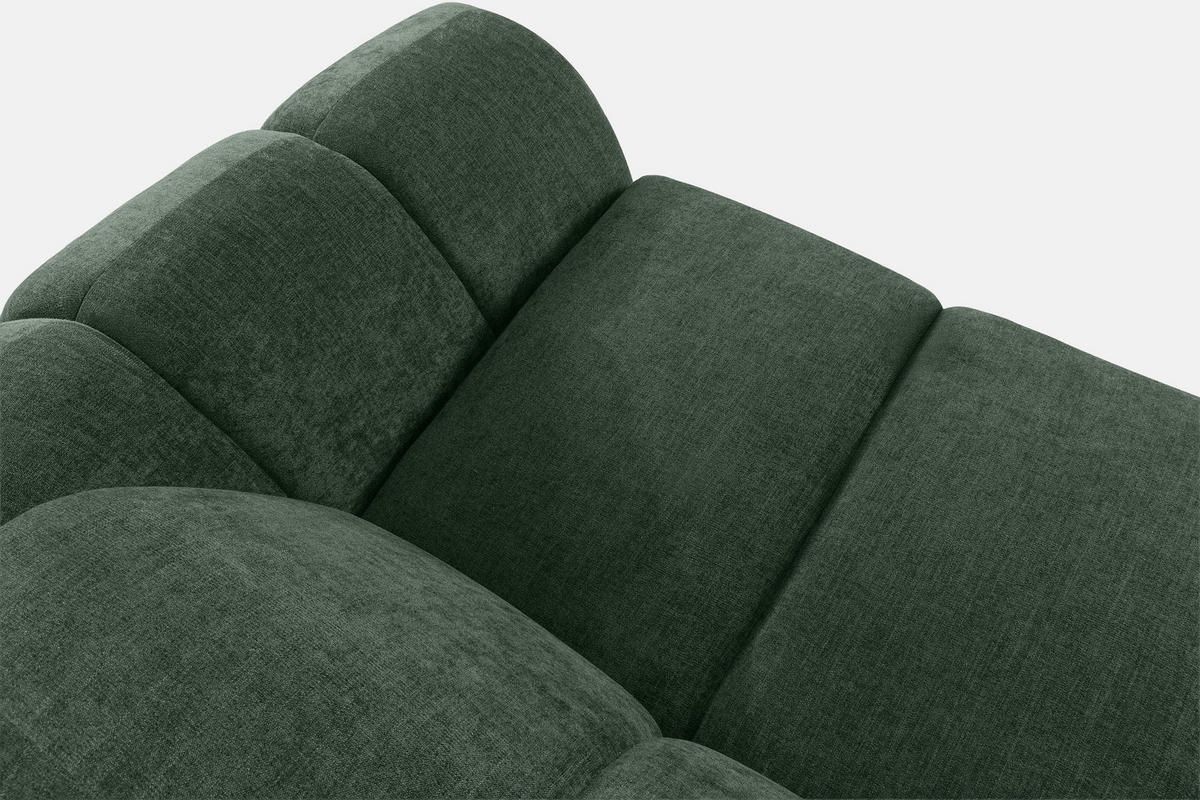 ECKSOFA LINKS FLAVA, Dunkelgrün - Dunkelgrün, Holz/Holzwerkstoff (310/230cm) - KONSIMO®