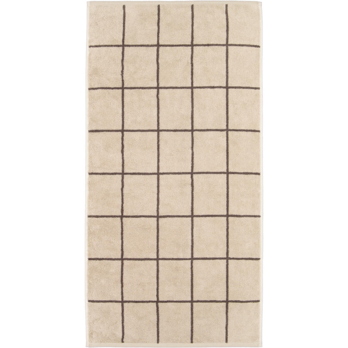 HANDTÜCHER PARK CHECK 6226 LEINEN - 33 - Beige, Textil (50/100cm) - Cawoe