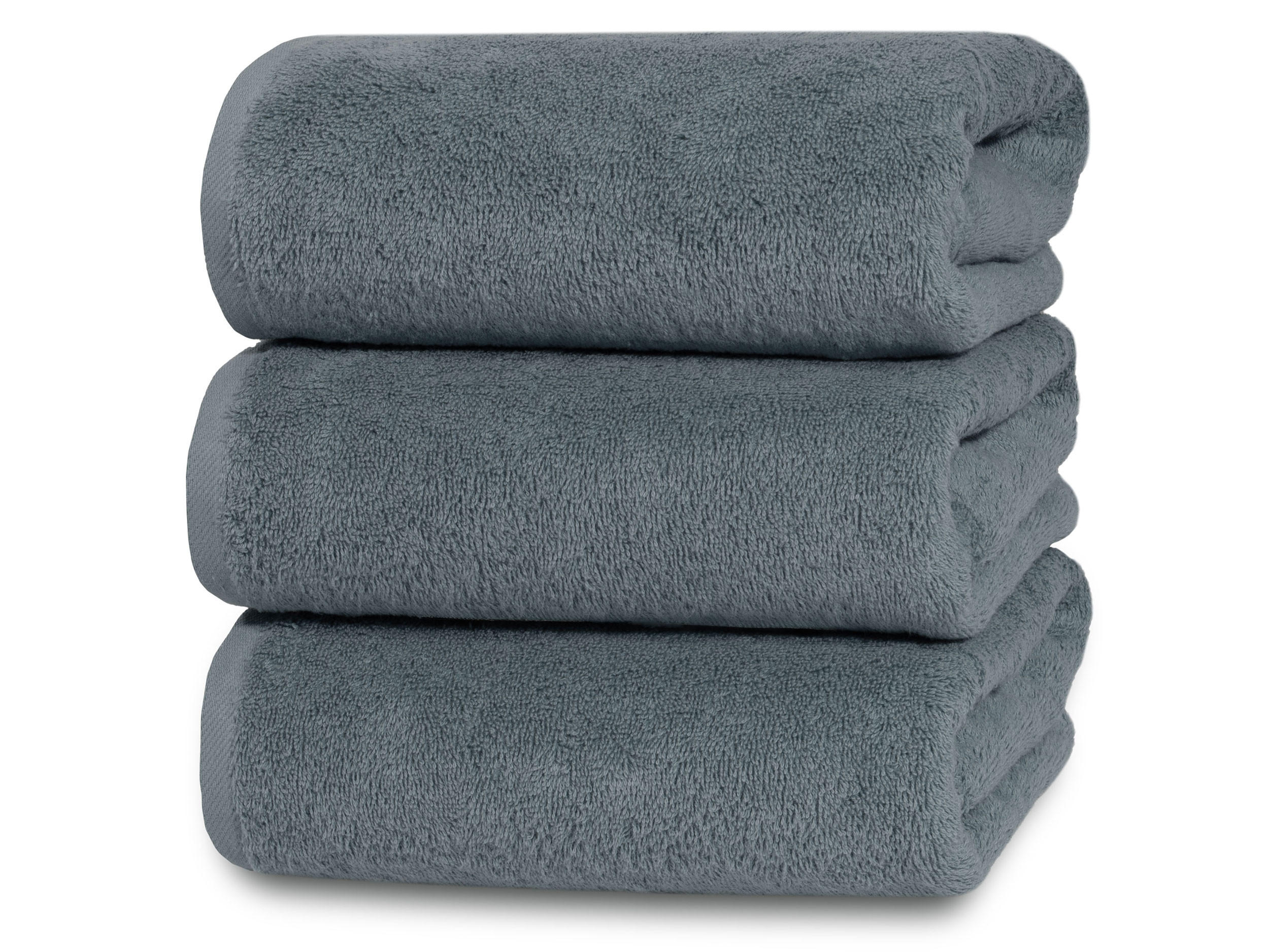 DUSCHTÜCHER, 3er-Set, 70x140 cm, 100% Baumwolle, Grau - Grau, Textil (70/140cm) - Zollner