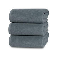 DUSCHTÜCHER, 3er-Set, 70x140 cm, 100% Baumwolle, Grau - Grau, Textil (70/140cm) - Zollner