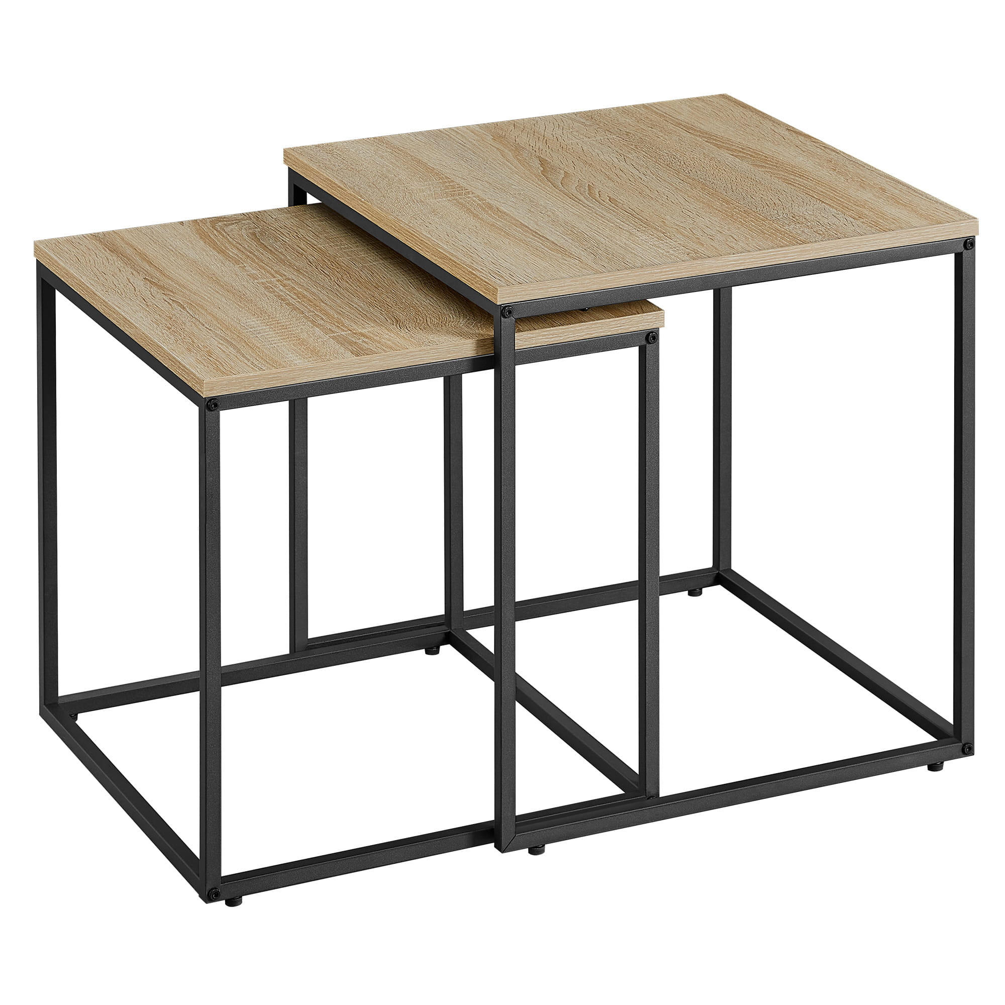 COUCHTISCH 2er Set quadratisch - Sonoma Eiche, Holzwerkstoff (50/50/50.5cm) - Mat-Haus