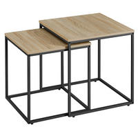COUCHTISCH 2er Set quadratisch - Sonoma Eiche, Holzwerkstoff (50/50/50.5cm) - Mat-Haus