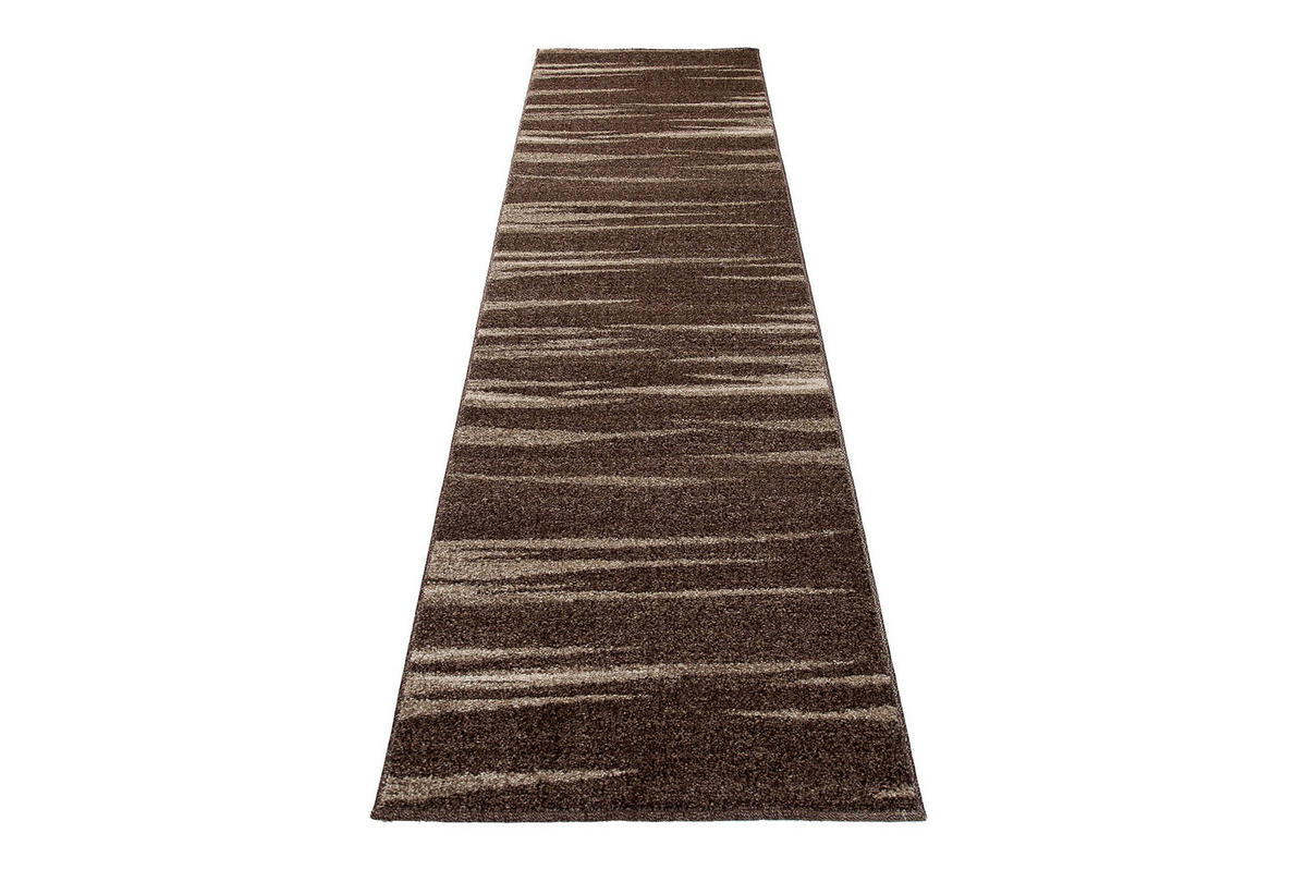 LÄUFER SARI Dunkelbraun 90/1100 cm - Dunkelbraun, Textil (90/1100cm) - Tapiso