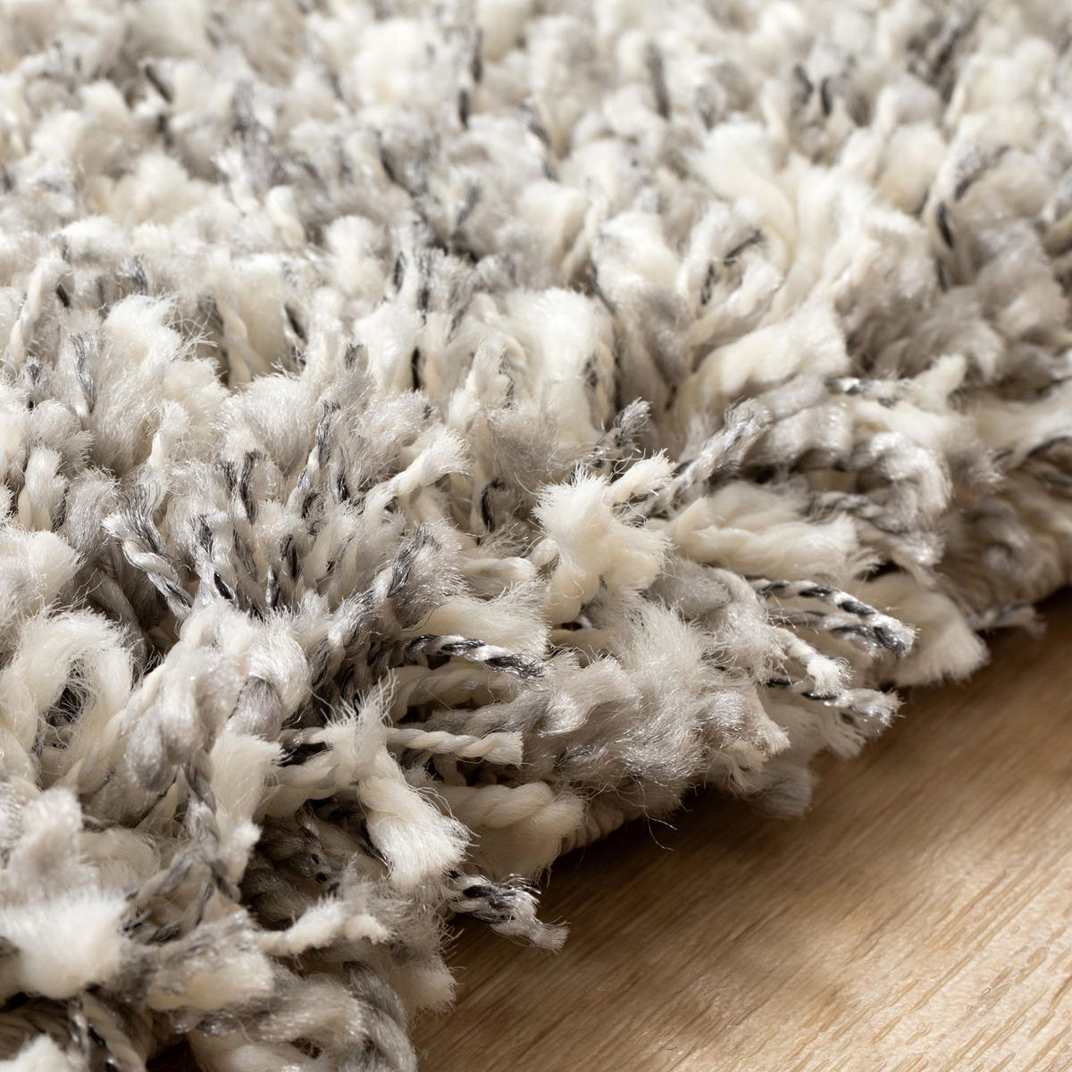 HOCHFLORTEPPICH 160/160 cm Twilight rund - Silberfarben, Textil (160/160cm) - Steffensmeier