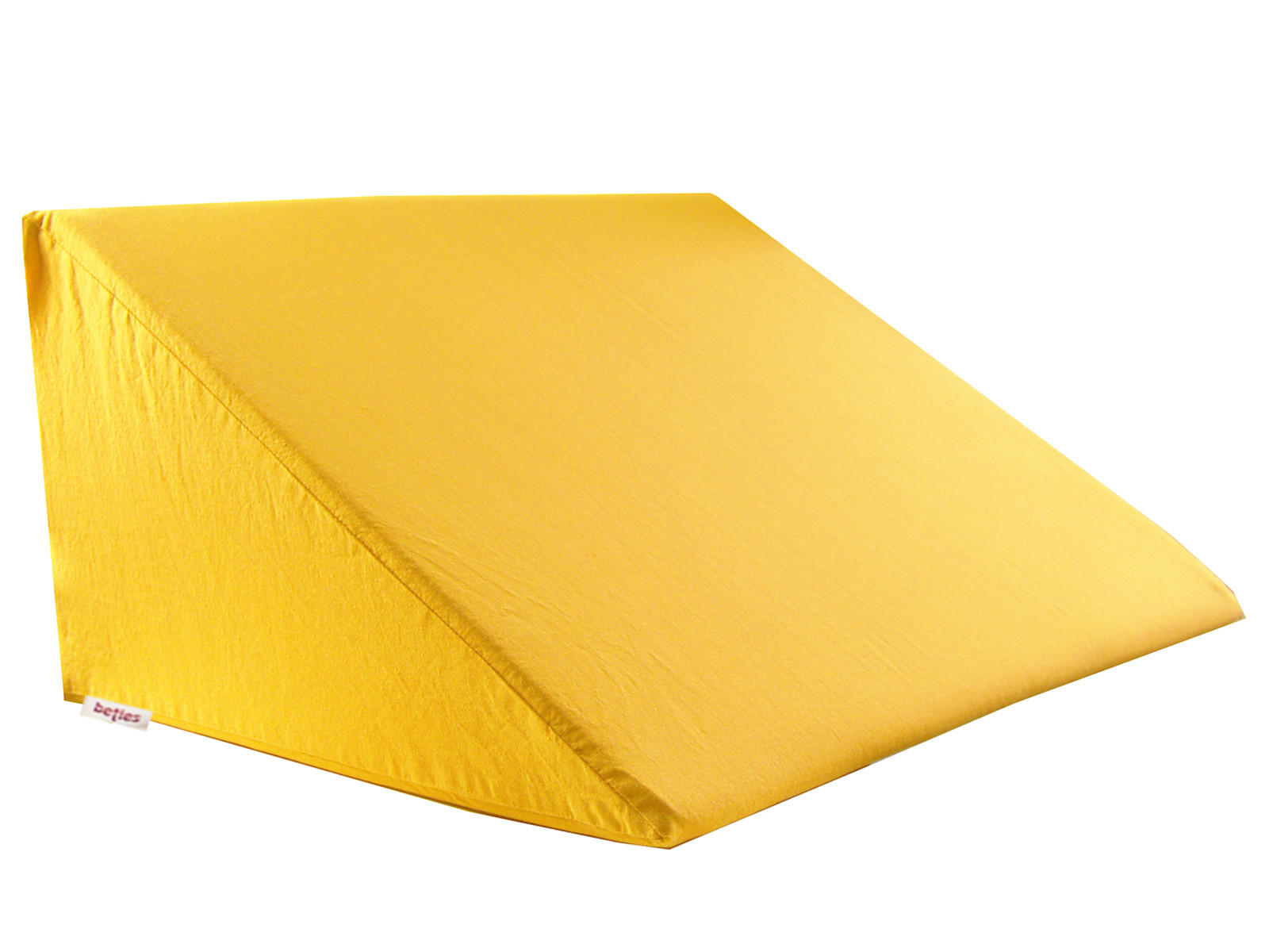 KEILKISSENBEZUG Basic 100% Baumwolle gelb 62/49/30 cm - Gelb, Textil (62/49cm) - beties Heimtextil