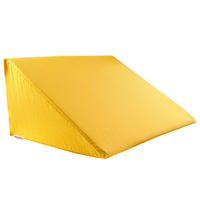 KEILKISSENBEZUG Basic 100% Baumwolle gelb 62/49/30 cm - Gelb, Textil (62/49cm) - beties Heimtextil