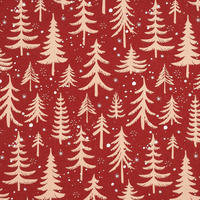 GESCHENKPAPIERROLLE Weihnachtsbaum Rot 43,2 cm x 10 m - Rot, Papier (43.2/43.2/43.2cm)