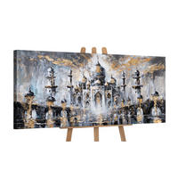 GEMÄLDE Sanftes Glühen auf Keilrahmen 115x50 cm - Multicolor, Holz (115/50cm) - YS-art gallery