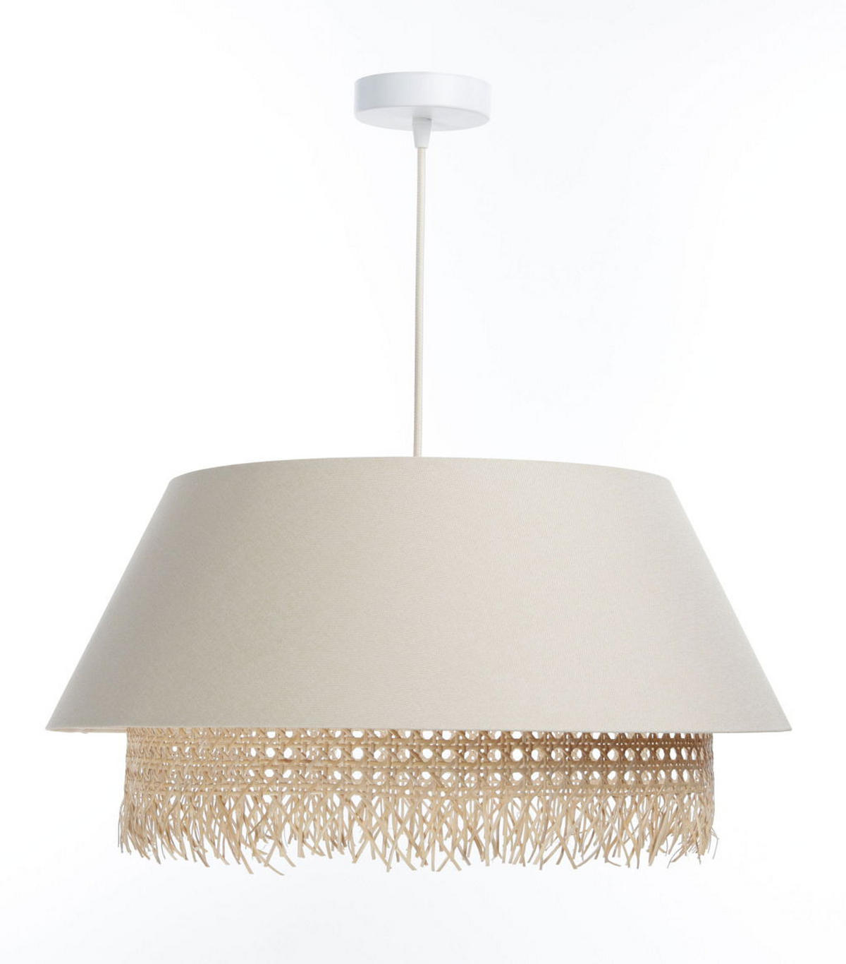 HÄNGELEUCHTE Beige 50/26 cm - Beige, Kunststoff (50/1.3/26cm) - ONZENO