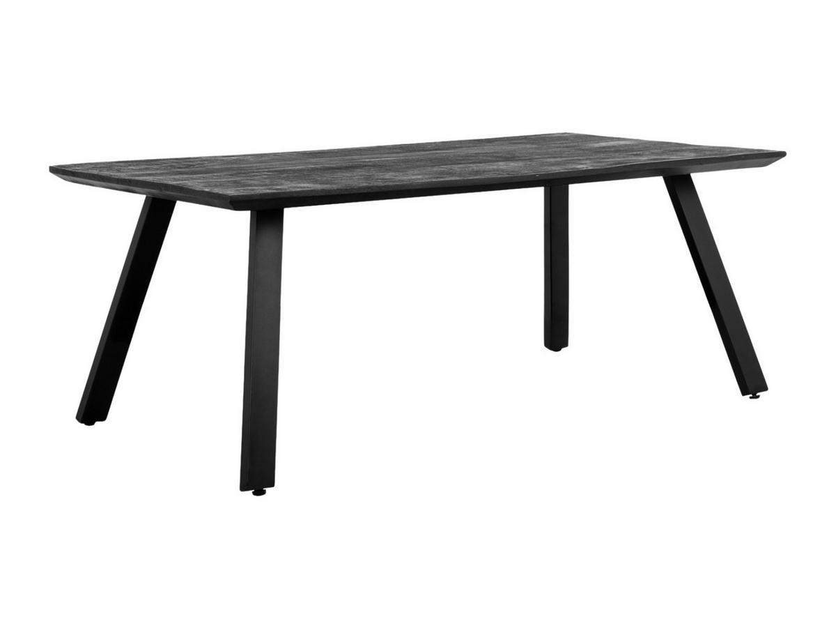 COUCHTISCH Berlin Mangoholz 120 cm / 60 cm Schwarz - Schwarz, Holz (60/120/45cm)