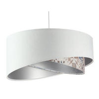 HÄNGELEUCHTE Weiß 50/23 cm - Beige, Kunststoff (50/1/23cm) - ONZENO