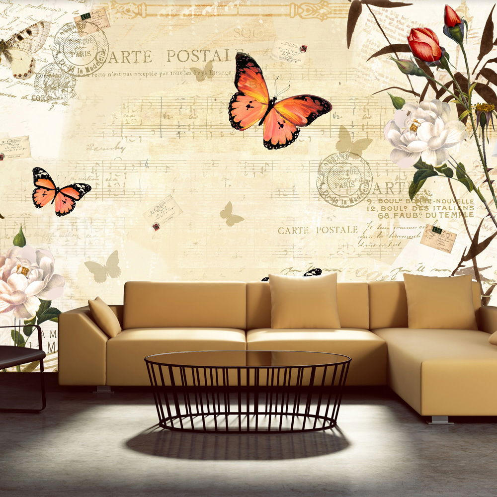 VLIESTAPETE Beige 350/245 cm - Beige/Orange, Textil (350/1cm) - KUNSTLOFT