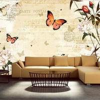 VLIESTAPETE Beige 150/105 cm - Beige/Orange, Textil (150/1cm) - KUNSTLOFT