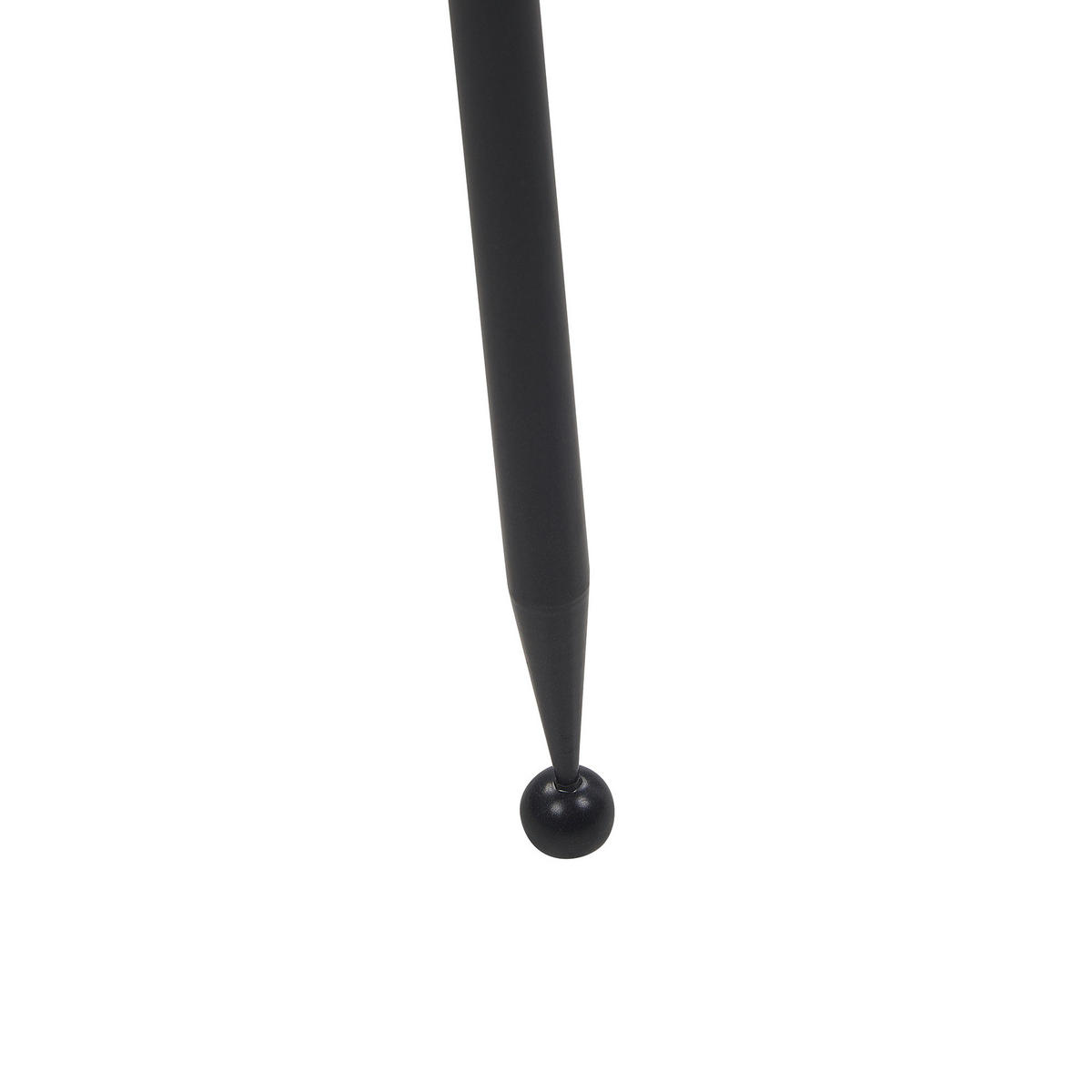 PFLANZENSTÄNDER Metall schwarz 50 cm Leika - Schwarz, Metall (50cm) - Beliani
