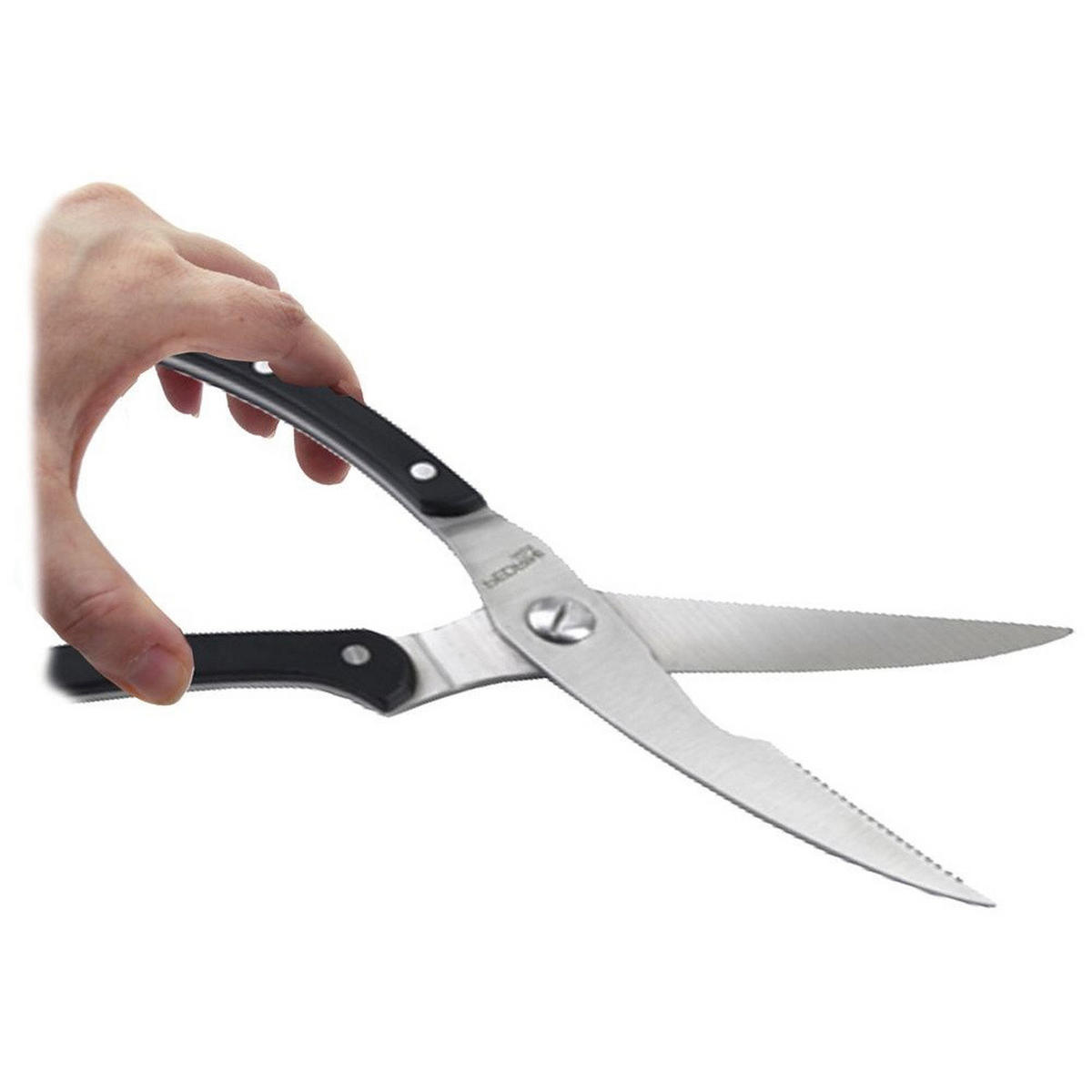 GEFLÜGELSCHERE Silber - Schwarz, Metall (24.5cm) - Orion 