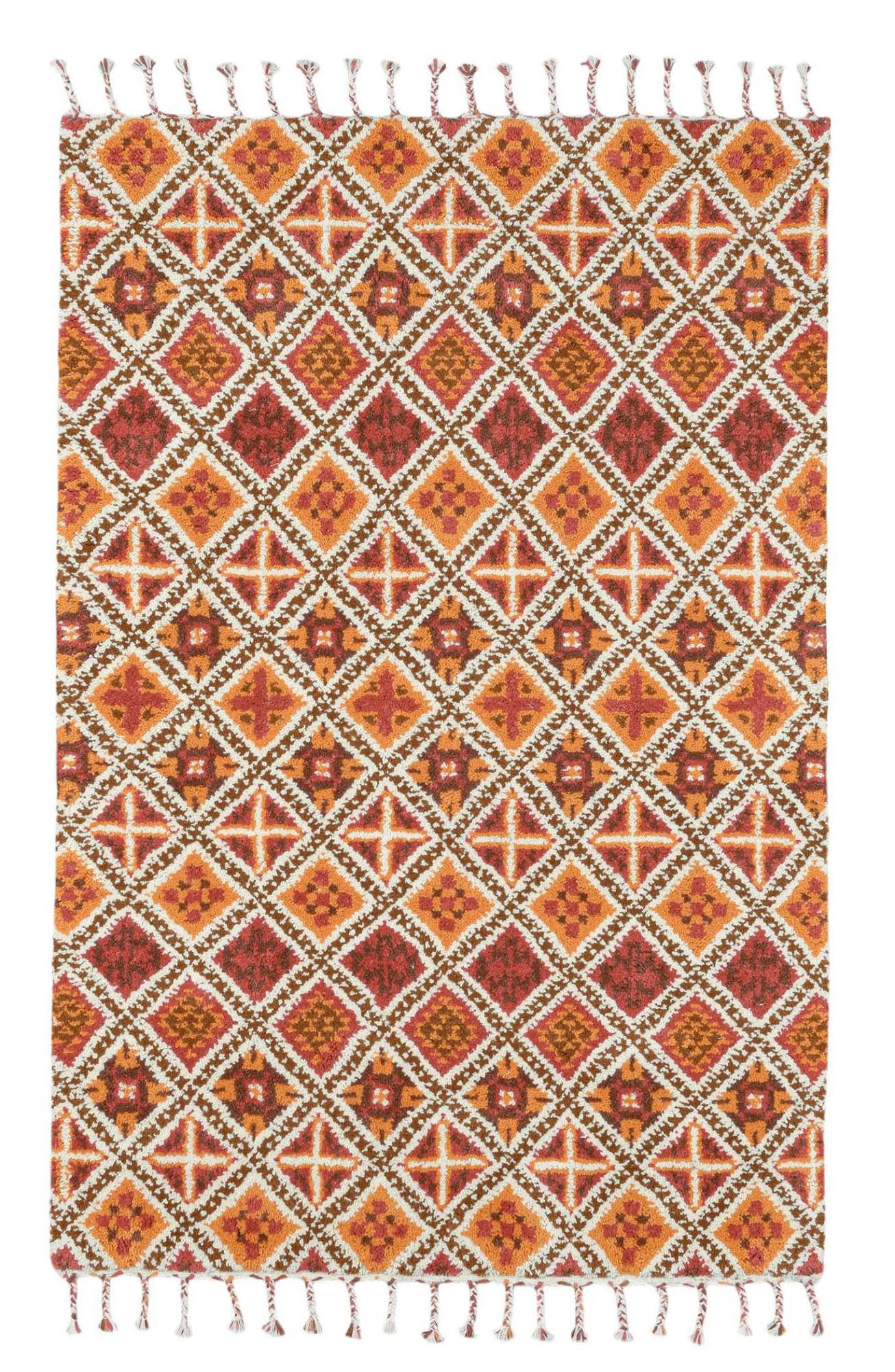 BERBERTEPPICH Marmoucha 70x140 cm - Terra cotta, Textil (70/140cm) - THEKO
