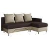 ECKSOFA Tom, Seite: Rechts - Beige/Braun, Holz/Kunststoff (215/133cm) - MIRJAN24