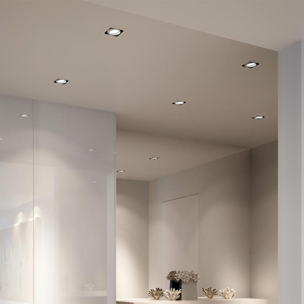 LED EINBAUSTRAHLER Chrom Silber - Silberfarben, Metall (8.4/8.4/1.5cm)