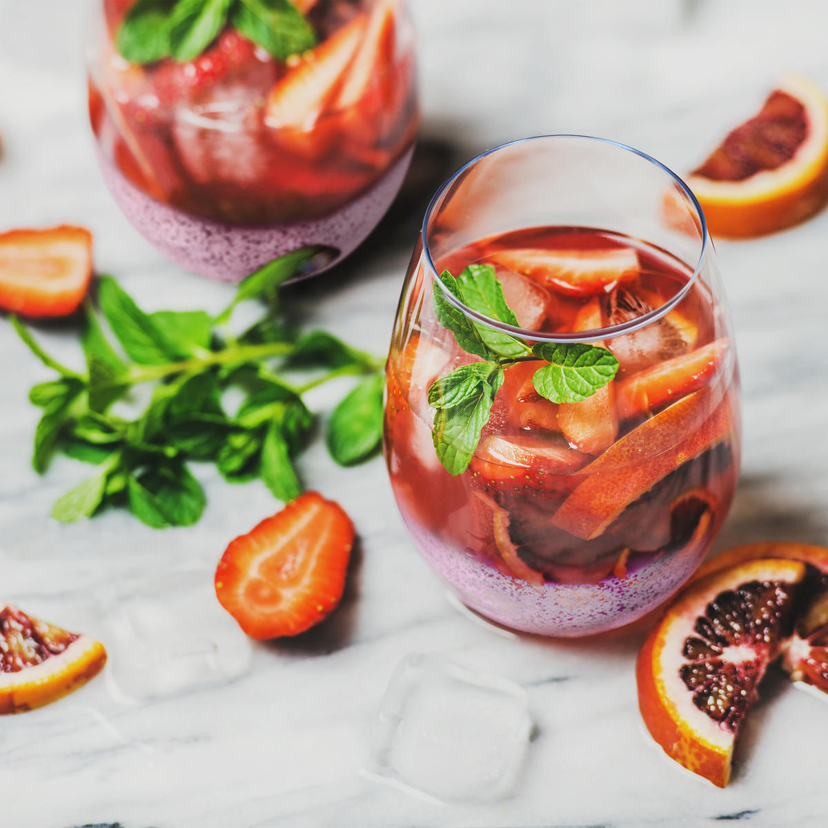 2xWEINGLÄSER - Multicolor, Glas (0.5L) - Relaxdays