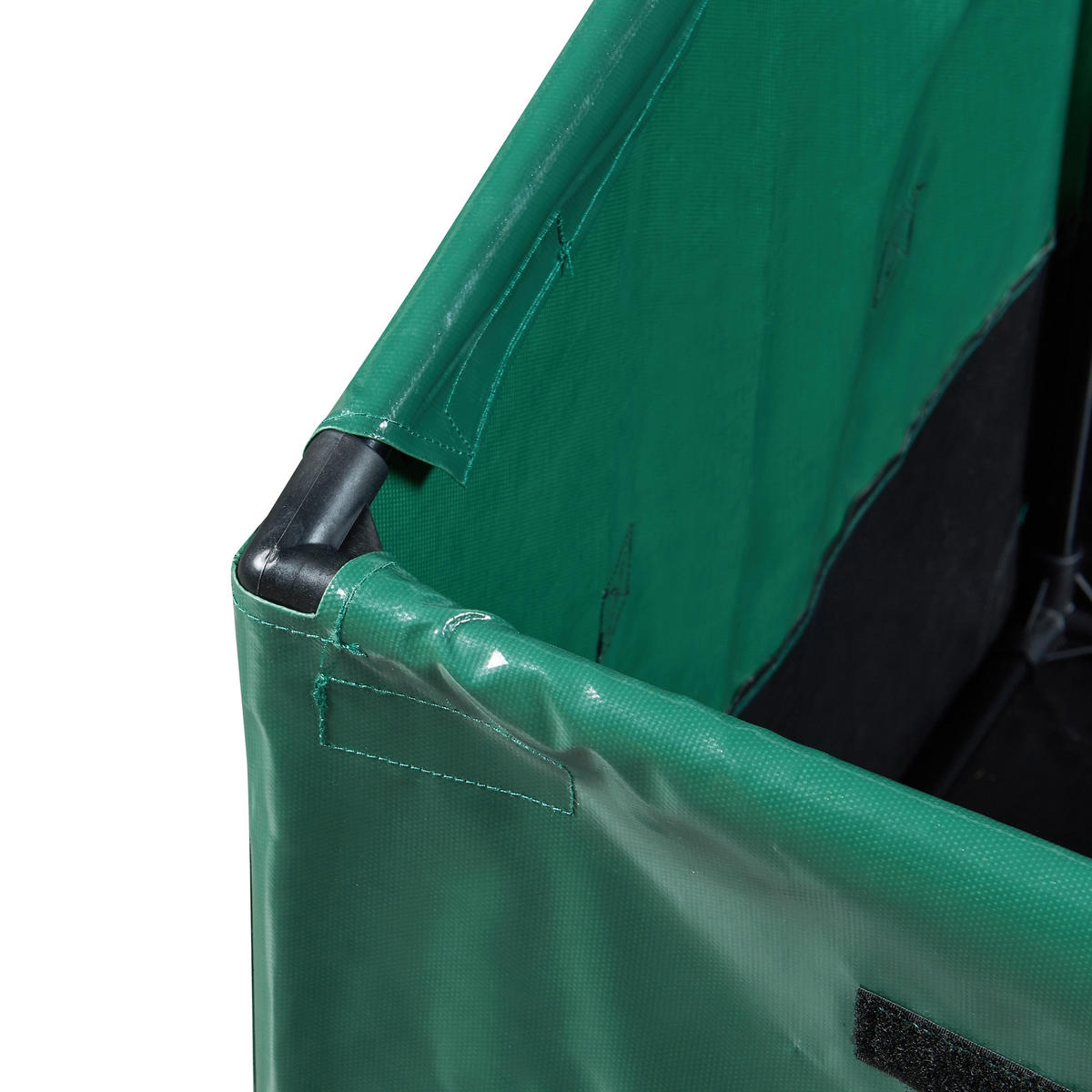 AUFBEWAHRUNGSBOX Alanno - Schwarz/Grün, Textil/Metall (122/76/64cm) - casa.pro