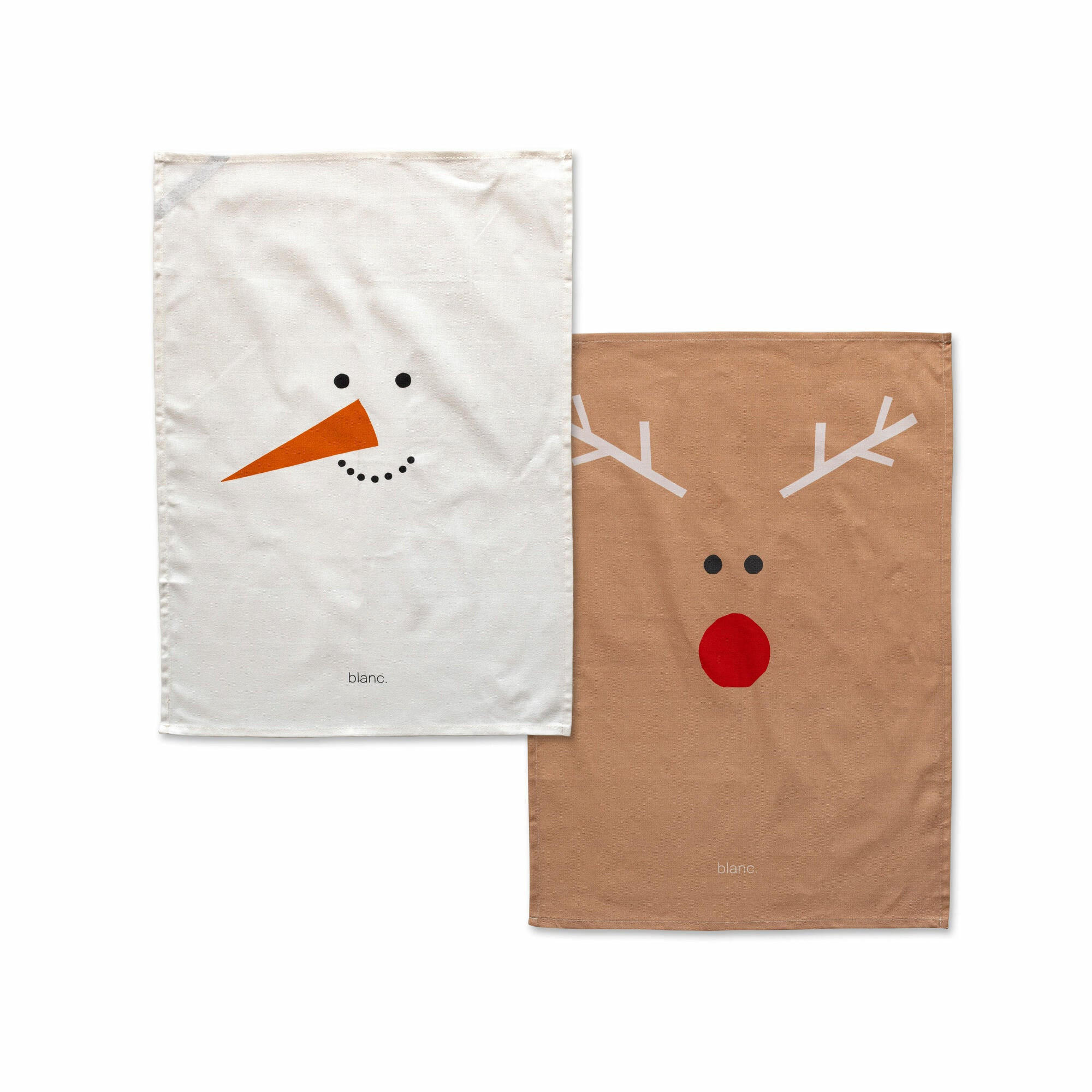 GESCHIRRTUCH (2 tlg) snow mates 70x50 cm mehrfarbig - Multicolor, Textil (70/50cm) - Happy Friday
