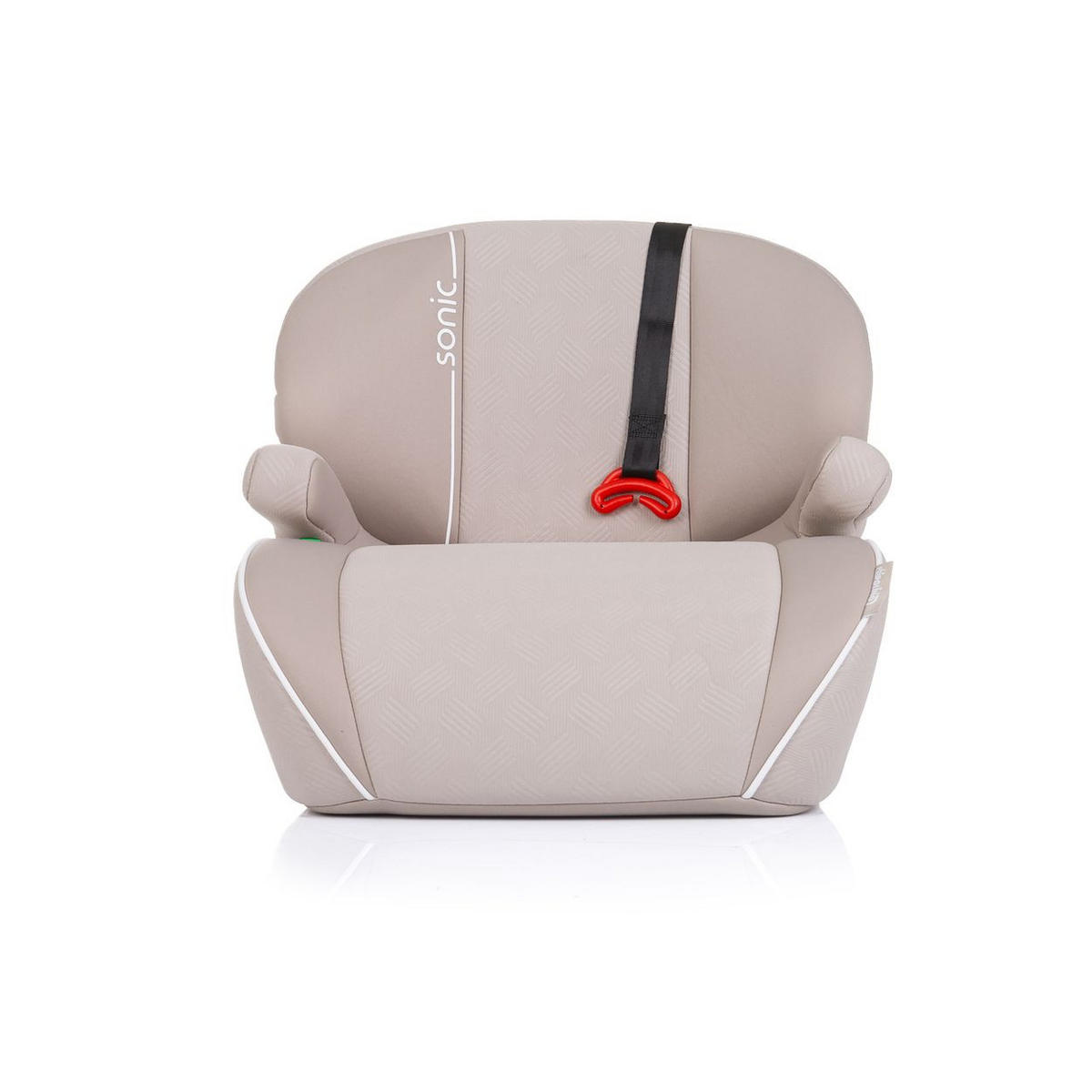 SITZERHÖHUNG Sonic beige Isofix, i-Size, 125-150 cm, Armlehne - Beige, Kunststoff (44/38/49cm) - Chipolino