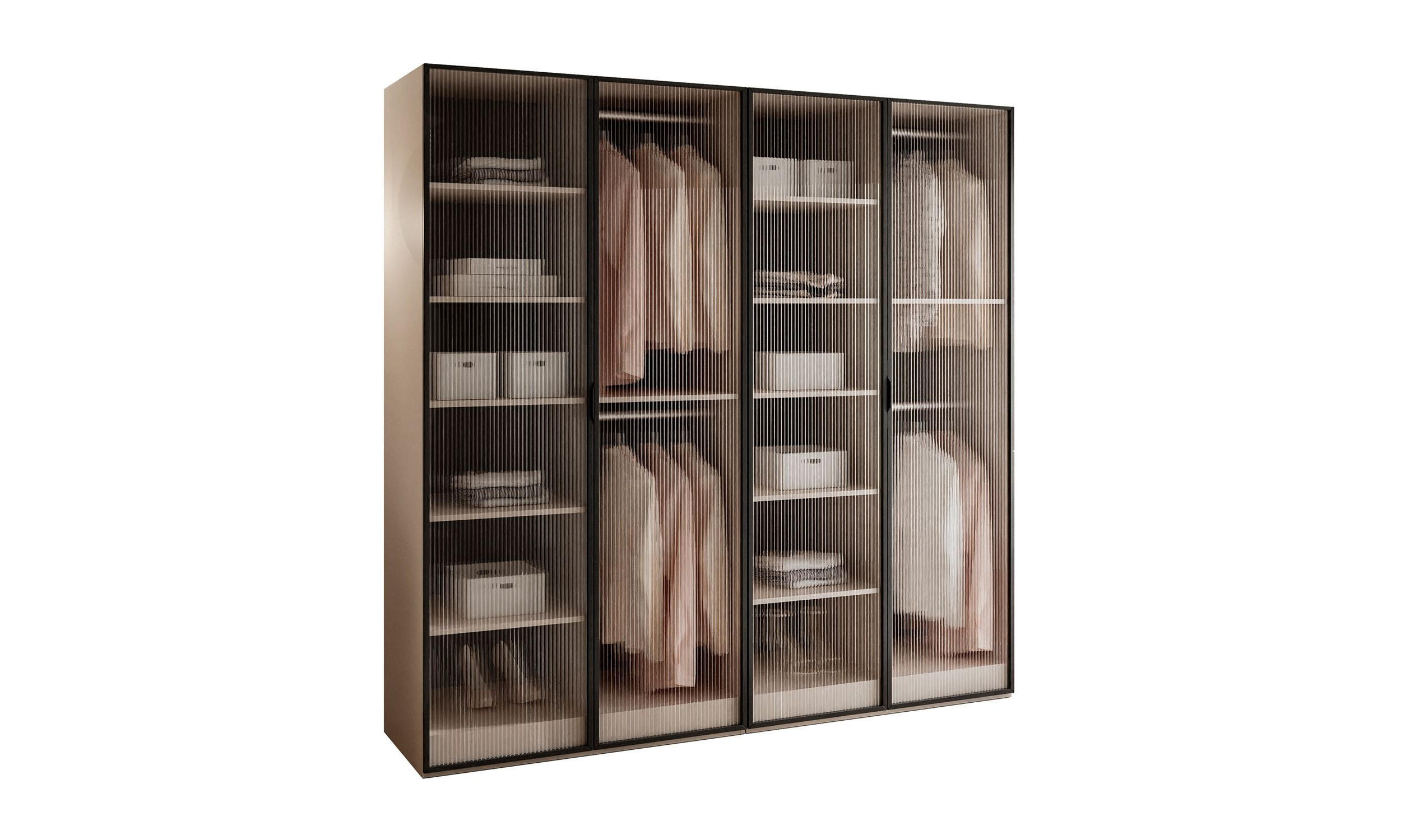 Lookway Kleiderschrank Sand 202x200x49 cm