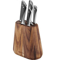MESSERBLOCK mit 6 Messern K267S7 Jamie Oliver 7-tlg - Dunkelrot, Metall (15/10/30cm) - Tefal