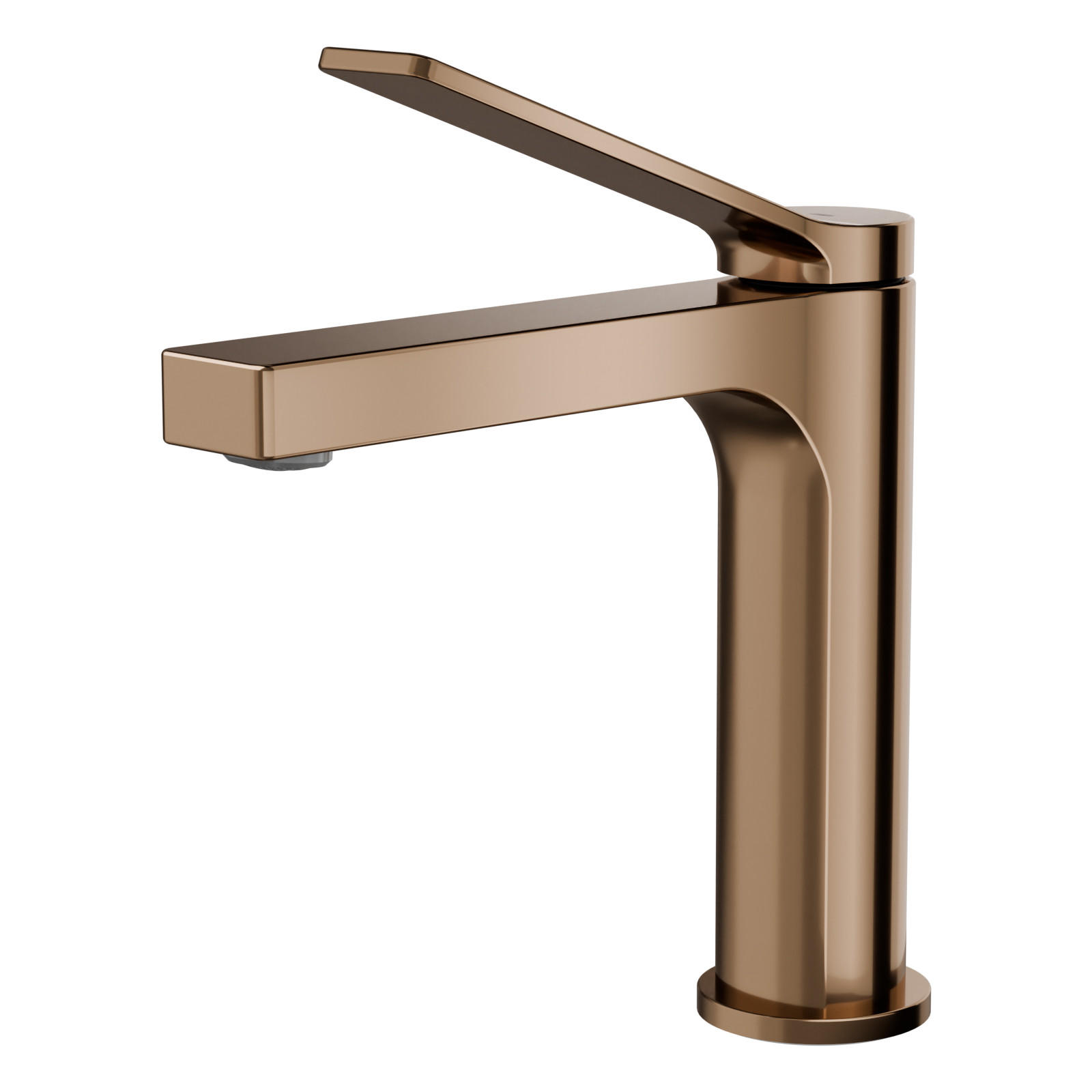 WASCHTISCHARMATUR Rosengold mit zertifiziertem Filterelement - Roségold, Metall (17.3/4.6/19.5cm) - EMKE