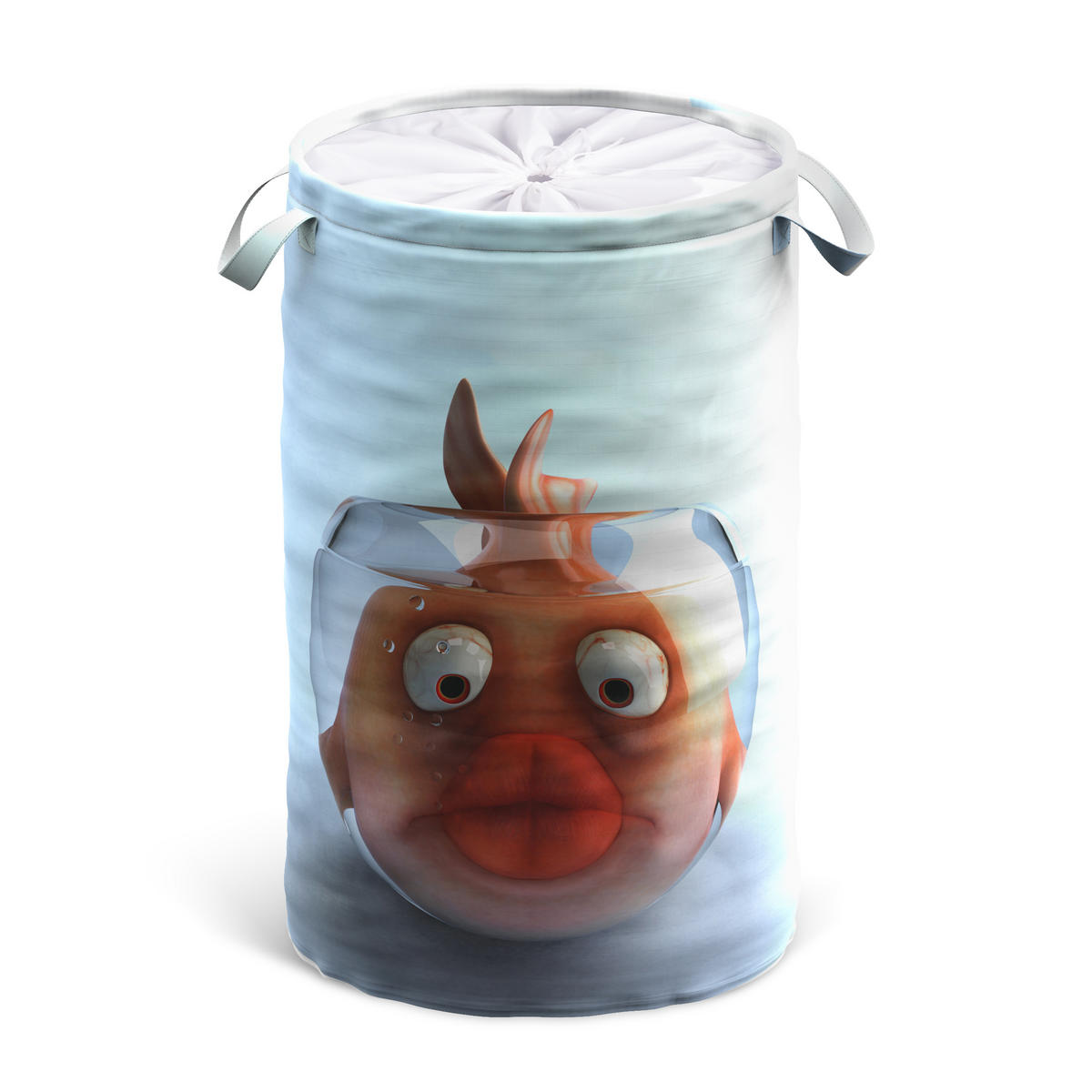 WÄSCHEKORB Goldfisch - Orange, Textil (37/55/55cm) - Sanilo