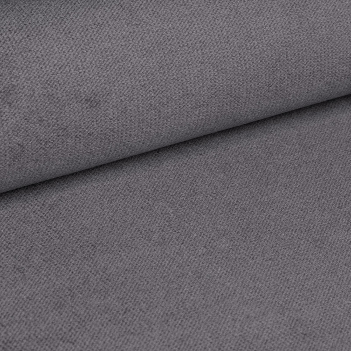 ECKSOFA L Form Kanya Hellgrau 275/202/90 cm – Sofa mit Bettfunktion & Stauraum R - Silberfarben/Grau, Textil/Metall (275/202cm) - AX Living