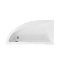 BADEWANNE Eckwanne PRAKTIKA 150/70 Links mit Styro Ablauf Füße - Weiß, Kunststoff (70/58.5/150cm) - bad land