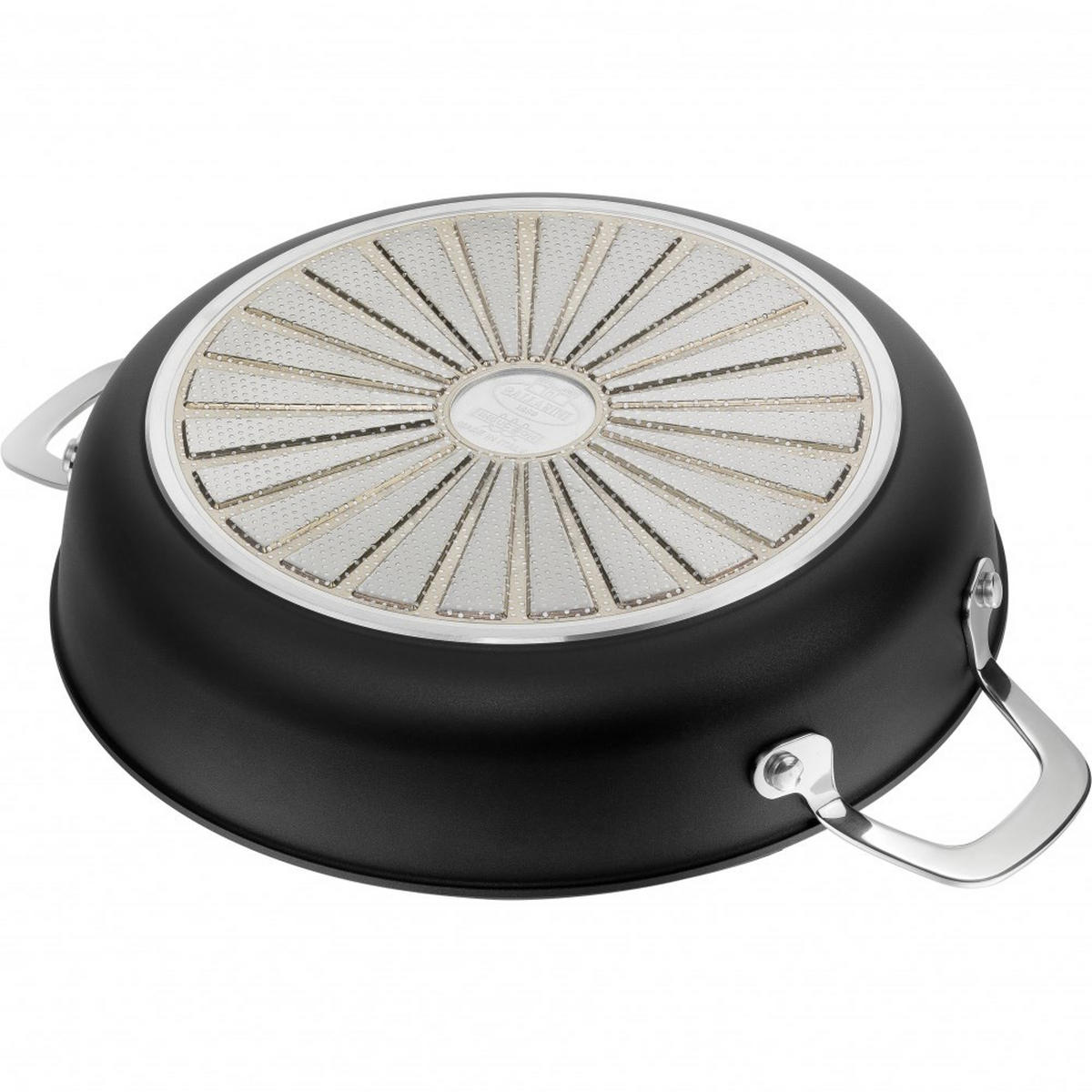 PFANNE Schwarz 33/25/6 cm ALBG3ED24D - Schwarz, Metall (24cm) - Ballarini