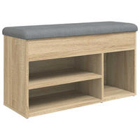 SCHUHBANK Sonoma-Eiche 82/32/45,5 Cm Holzwerkstoff - Braun, Holzwerkstoff (32/45.5/82cm) - vidaXL